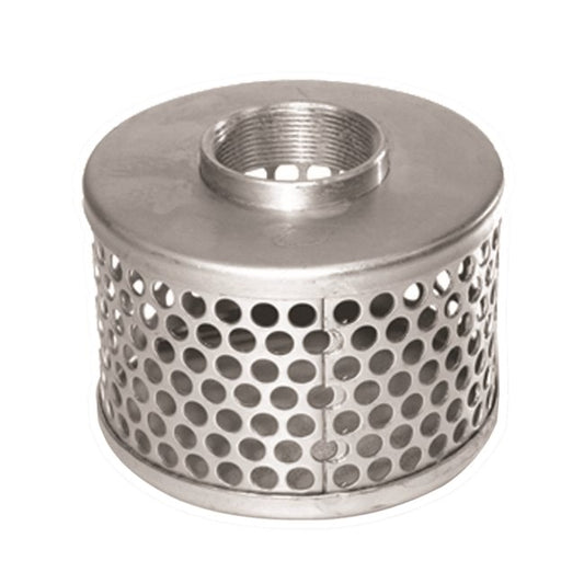 3-Inch Stainless Steel Suction Strainer with 3/8-Inch Openings - Image 1