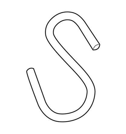 Heavy Duty Steel S Hook for Merchandising Strips - Image 2