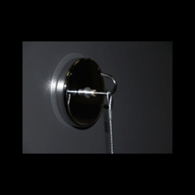 Chrome Magnetic Hook 2" Base, Ideal for Merchandising and Sign Display - Image 1