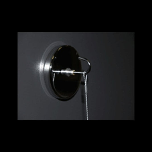 Chrome Magnetic Hook 2" Base, Ideal for Merchandising and Sign Display - Image 1
