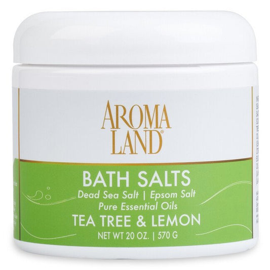 AromalandÂ® Tea Tree Lemon Bath Salt - 20 oz - Image 1