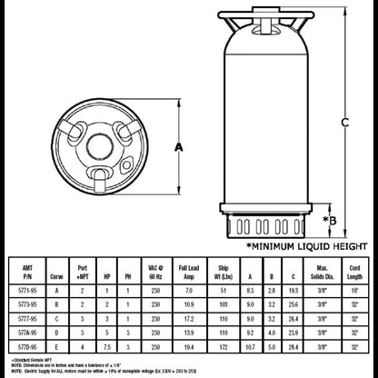 AMT 5773-95 Submersible Contractor Pump - Image 2