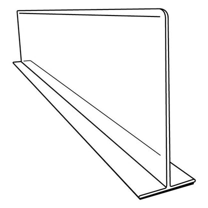 3" Magnetic Shelf Divider System (Clear, 3"H x 14"L) - Image 3