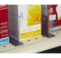 3" Magnetic Shelf Divider System (Clear, 3"H x 14"L)