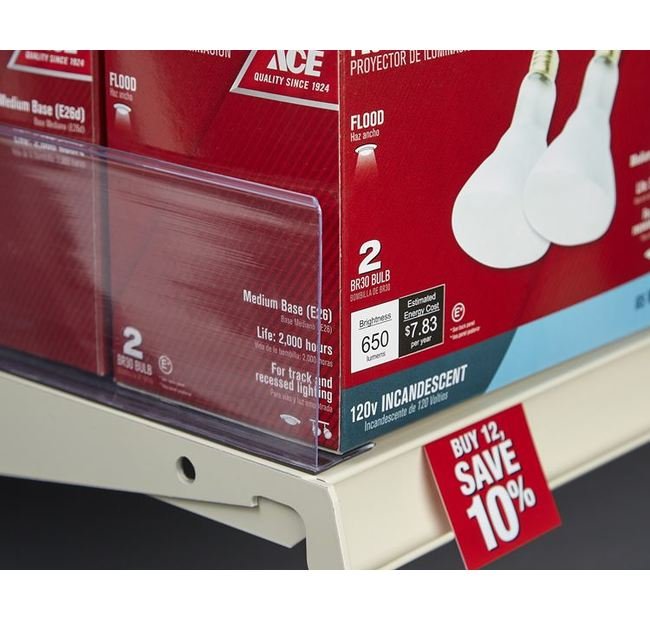 Magnetic Shelf System - End Cap, 1-1/2" x 22" - Image 1