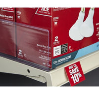 Magnetic Shelf System - End Cap, 1-1/2" x 22"