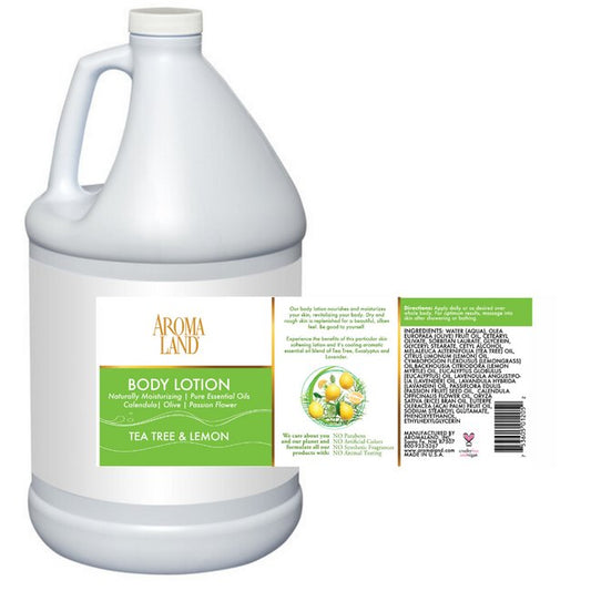 AromalandÂ® Tea Tree Lemon Hand Body Lotion - 1 Gallon - Image 1