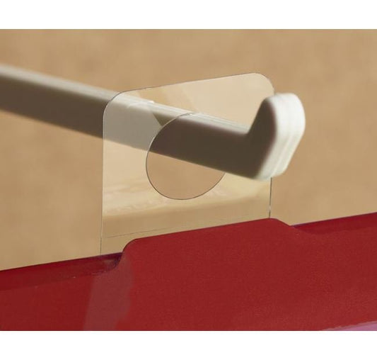 Clear Adhesive Circular Hang Tab - Pack of 36 Tabs - Image 1
