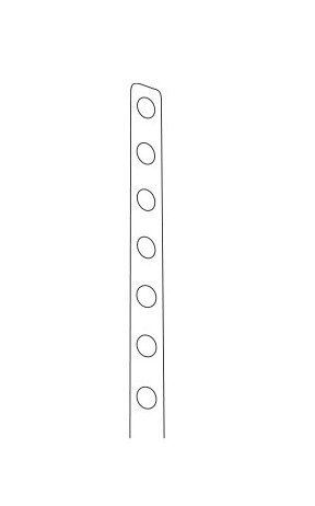 Clear PVC Merchandising Strip with 11 Hanging Holes - Image 2