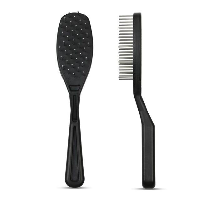 Hair Doctor Rotating Steel Teeth Short Handle Brush - Image 1