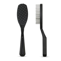 Hair Doctor Rotating Steel Teeth Short Handle Brush