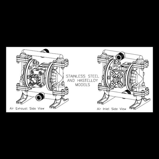 S05 Metallic Ball Valve Diaphragm Pump - Industrial Standard Duty - Image 1