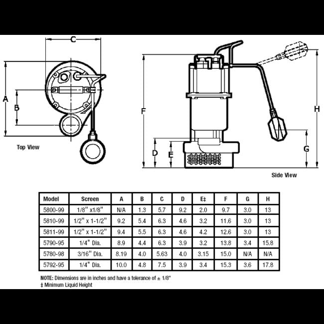 AMT 5780-98 Submersible Drainage Pump - Image 2
