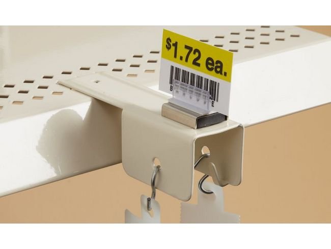 Metal Double Merchandising Strip Hanger - Image 1