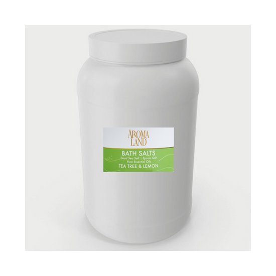 Aromaland 1 Gallon Tea Tree Lemon Bath Salt - Image 1