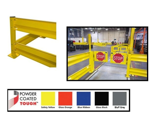 6ft Gloss Orange Tuff Guard Safety Railing Kit with Fasteners - Image 1