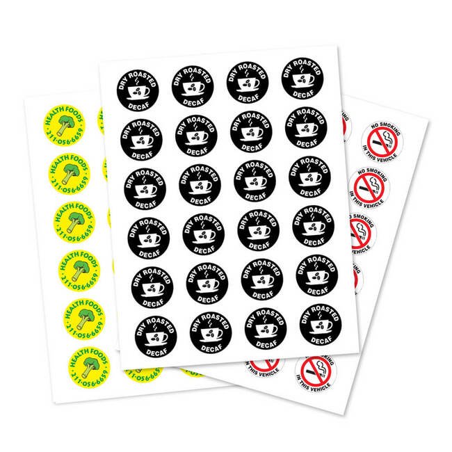 Megastore 1.5" Round Product Label Sheets - Image 1