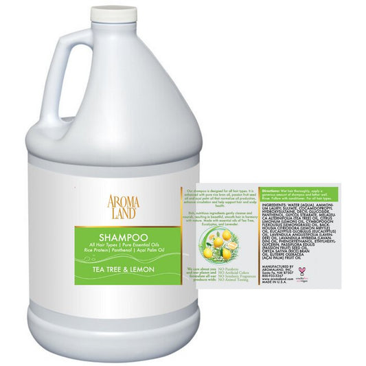AromalandÂ® Tea Tree Lemon Natural Shampoo - 1 Gallon - Image 1