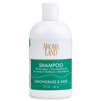 AromalandÂ® Lemongrass Sage Natural Shampoo 12 oz