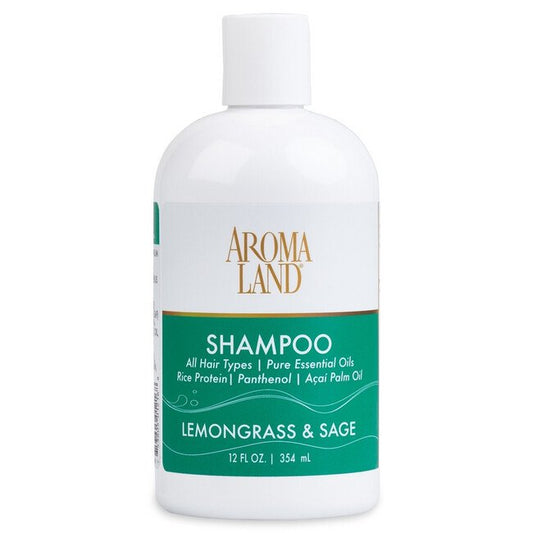 AromalandÂ® Lemongrass Sage Natural Shampoo 12 oz - Image 1