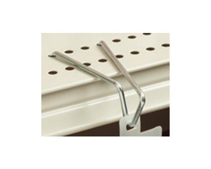 Zinc Plated Steel Shelf-Top Hook for Flag or Flush Merchandising - Image 1