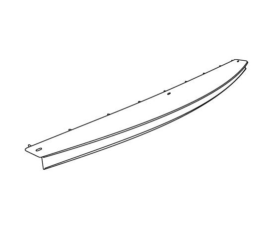 Curved Metal Shelf Extension Kit - Beige Steel, Set of 4 - Image 2