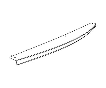 Curved Metal Shelf Extension Kit - Beige Steel, Set of 4 - Image 2
