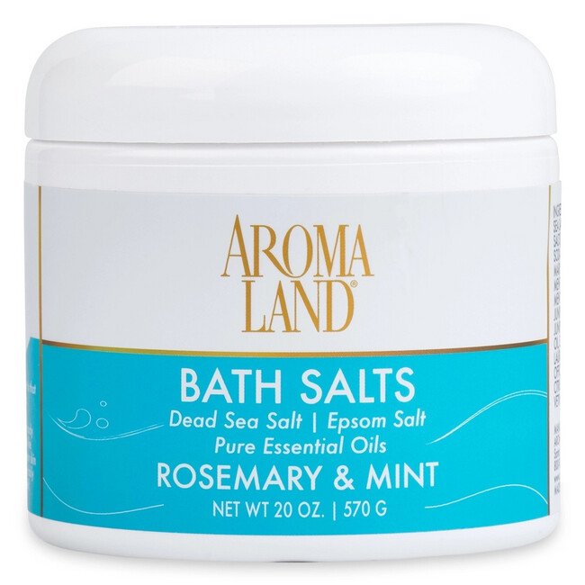 AromalandÂ® Rosemary and Mint Bath Salt 20 oz - Image 1