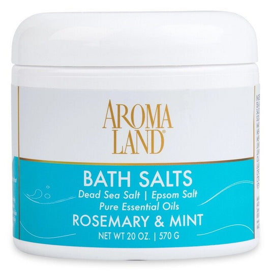 AromalandÂ® Rosemary and Mint Bath Salt 20 oz - Image 1