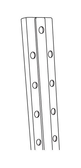 Dual-Sided Peg Hook Strip for Efficient Product Merchandising - Image 2