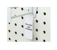 Clear Adhesive Re-Order Hanging Label Holder
