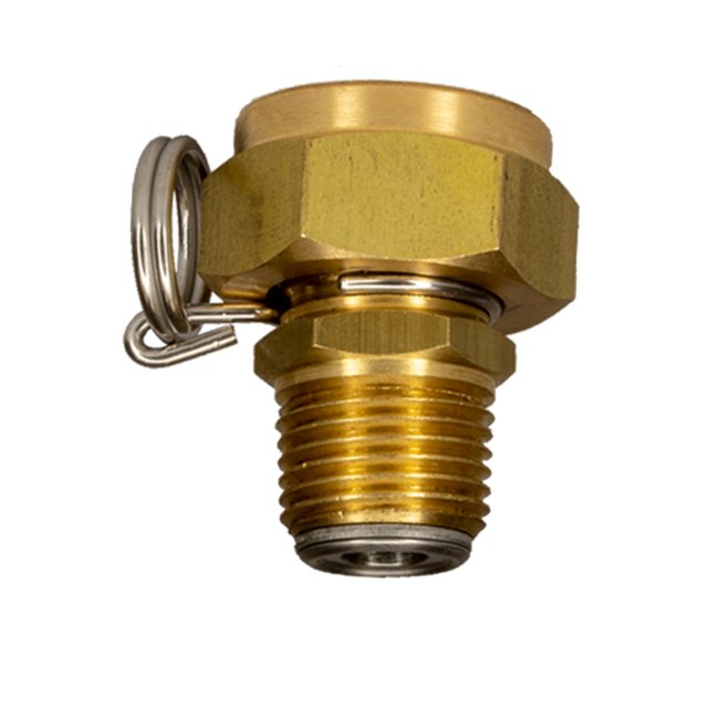 Brass Swivel Hose Adapter - 3/8" NPT x 3/4" FGHT, 8 Series Lite - Image 1