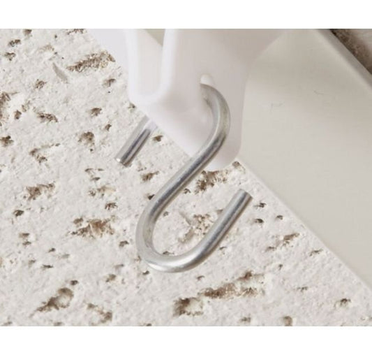 Heavy Duty Steel S Hook, 0.093" Dia., 7/8" L, Bright Galvanized Finish - Image 1