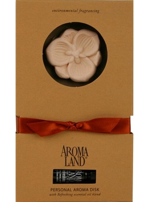 Aromaland® Floral Aromatherapy Disk Diffuser with Essential Oil - Image 1