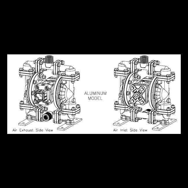 Sandpiper S05 Metallic Ball Valve Diaphragm Pump - Image 1
