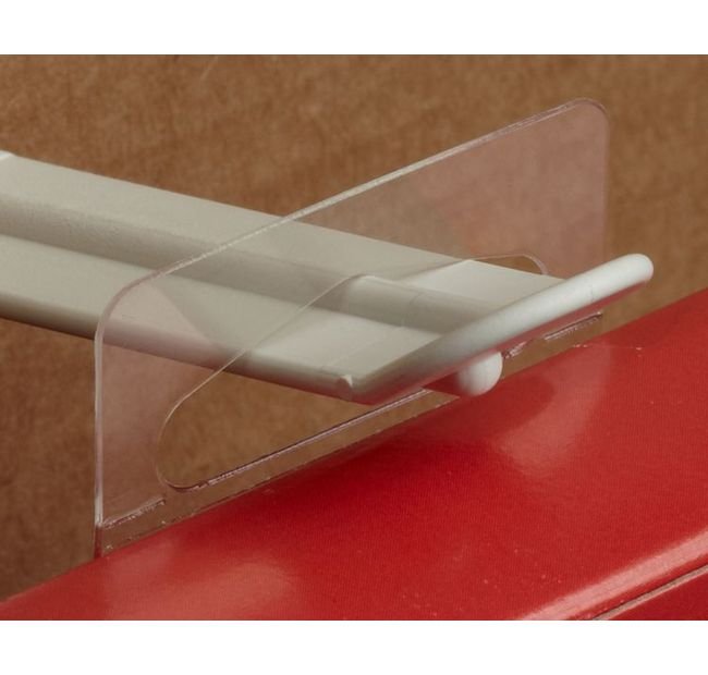 Delta Hang Tab Sheet Form - Clear Plastic - Pack of 20 Tabs - Image 1