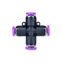 PUCX Series 5/16 Inch (in) Outer Diameter (OD) Push-to-Connect Cross Fitting