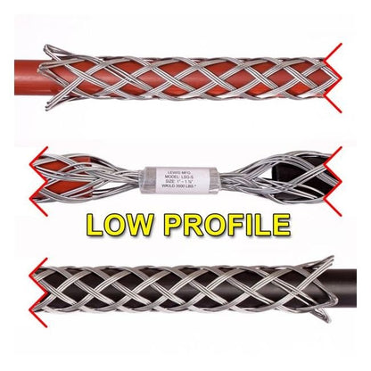 Lewis 1 1/2 to 2 in. Range LSG-S Series Wire Rope and Cable Snake Grip - Image 3