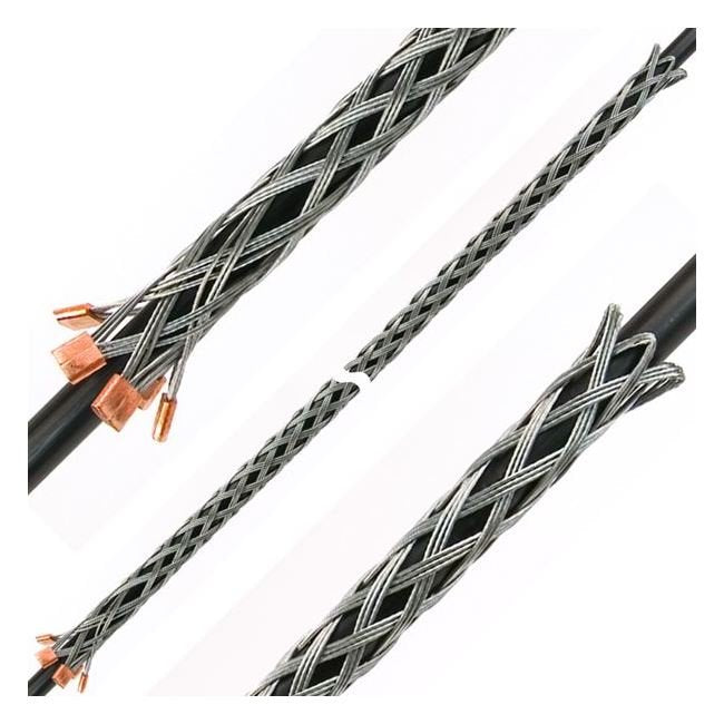 Lewis 1-1.5 in. Wire Rope & Cable Snake Grip, 48 in. Mesh - LSG-O Series - Image 3