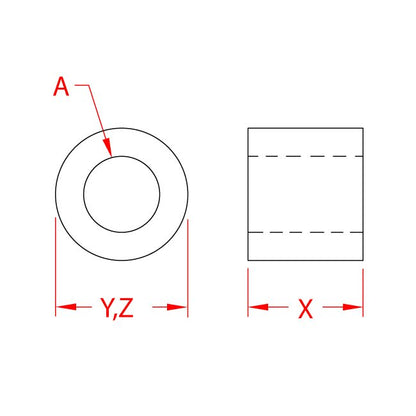 PullPro™ 316 Stainless Steel Sheave Spacer for Shaft Adaptation - Image 2
