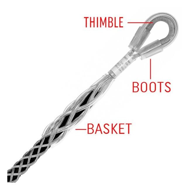 Lewis OH-Series Double Weave Overhead Pulling Grip, 1/4-1/2 in. Range - Image 3
