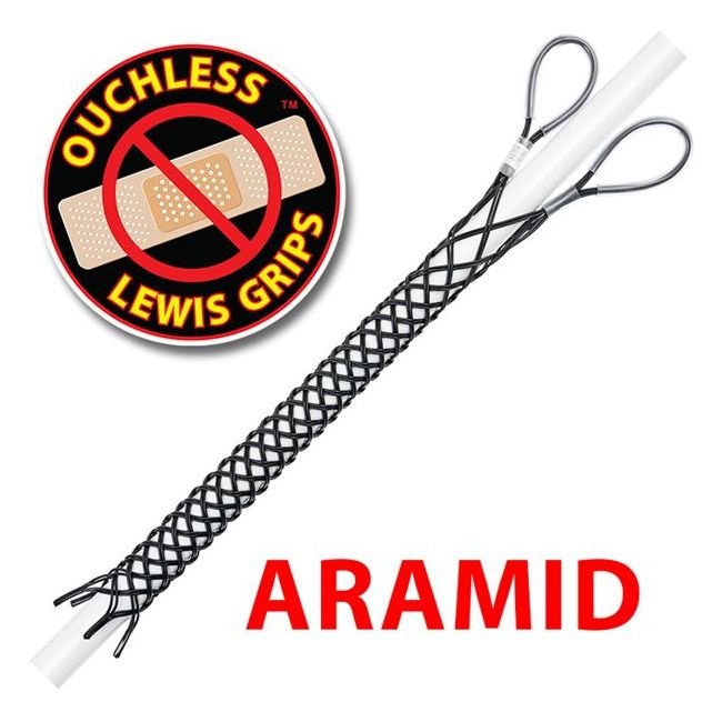 Lewis 1-1.5" Double Weave Double Eye Fiber Ouchless Grip - Image 2