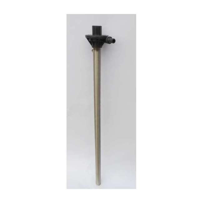 Sethco 40" Magnetic Drive Drum Pump Tube, Stainless Steel/Polypropylene, Teflon with Hastelloy C Shaft - Image 1