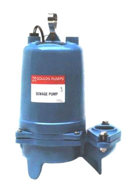 Goulds Submersible Sewage Pump with Solid Handling Capabilities - Image 1
