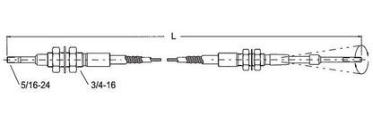 Hydraulic Valve Control Cables - Image 1
