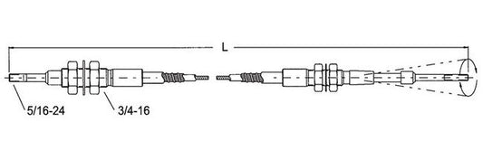 Hydraulic Remote Valve Control Cables - Image 1