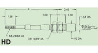 Rugged Gray Utility Push-Pull Cable