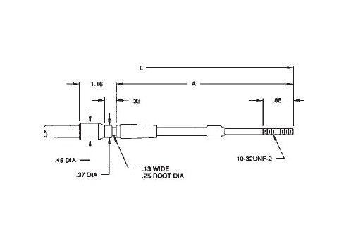 CablecraftÃ‚Â® Unidrum Lever Control Specialty Cables - Utility Light Duty Cablecraft Push-Pull Controls - Image 2