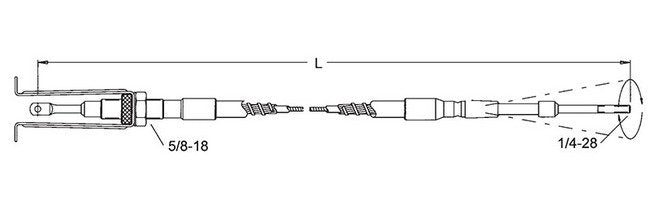 HUSCO 5000 Low Friction-EXT Valve Control Cables - Image 2