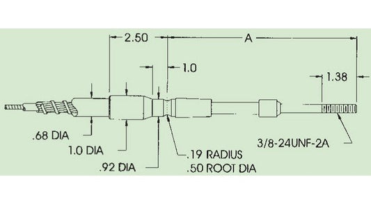Low Friction-EXT Green Cable Assembly - Image 1